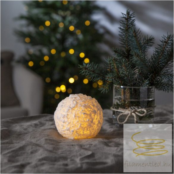 Startrading LED Pillar Candle Snowball 061-31