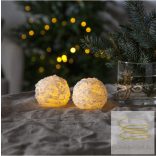 Startrading LED Pillar Candle 2 pack Snowball 061-32