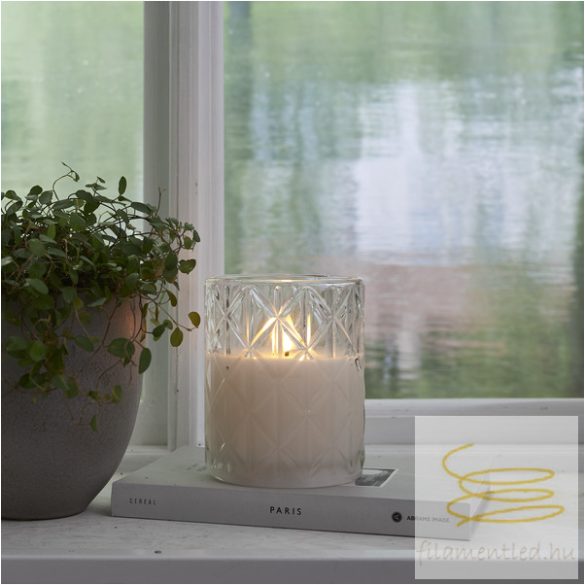 Startrading LED Pillar Candle Flamme Romb 061-36-1