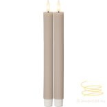 Startrading LED Dinner Candle 2 pack Flamme Stripe 061-64