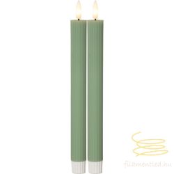 Startrading LED Dinner Candle 2 pack Flamme Stripe 061-65