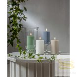 Startrading LED Pillar Candle Flamme Stripe 061-66