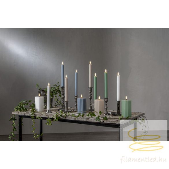 Startrading LED Pillar Candle Flamme Stripe 061-66