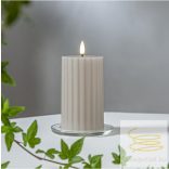 Startrading LED Pillar Candle Flamme Stripe 061-67