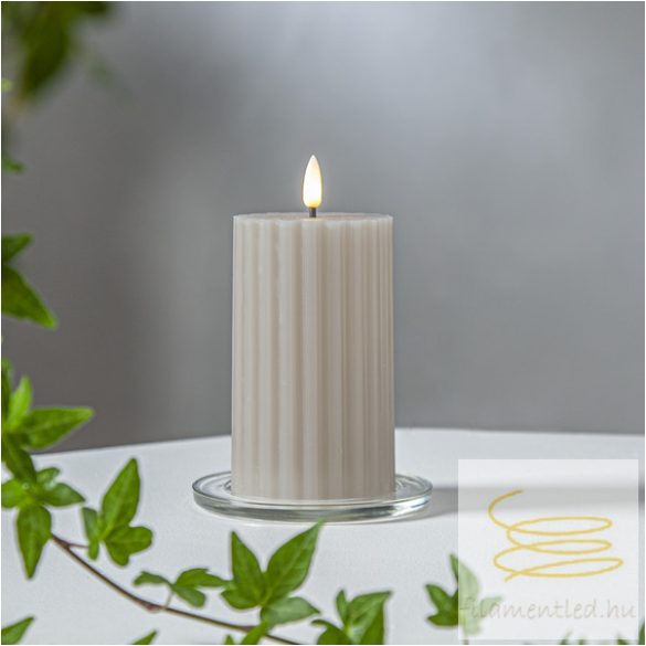 Startrading LED Pillar Candle Flamme Stripe 061-67