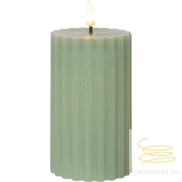 Startrading LED Pillar Candle Flamme Stripe 061-68