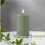 Startrading LED Pillar Candle Flamme Stripe 061-68