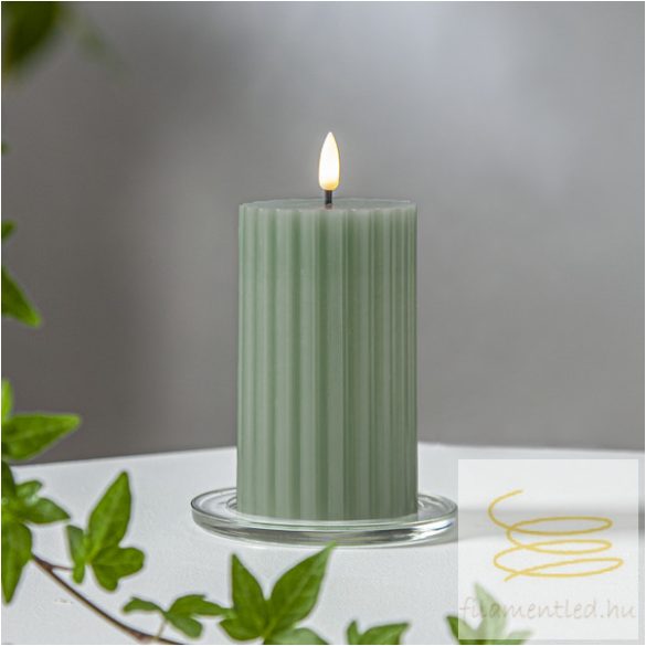 Startrading LED Pillar Candle Flamme Stripe 061-68
