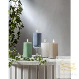 Startrading LED Pillar Candle Flamme Stripe 061-68