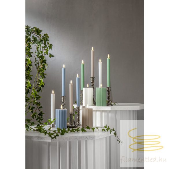Startrading LED Pillar Candle Flamme Stripe 061-70