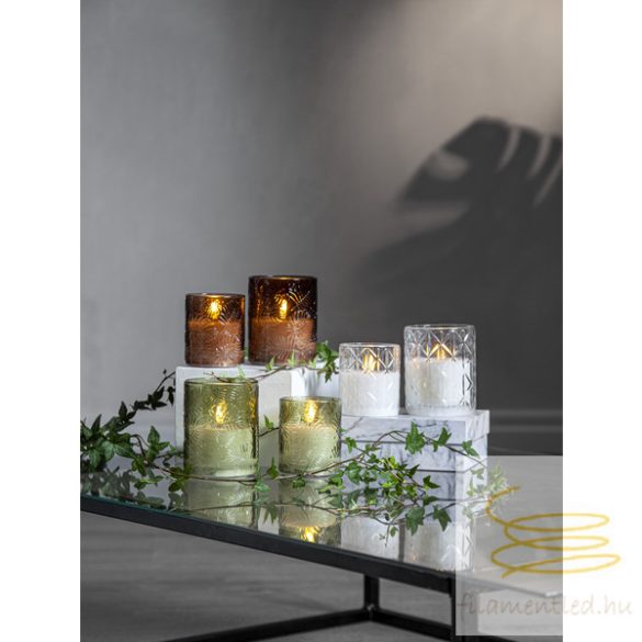 Startrading LED Pillar Candle Flamme Leaf 061-71