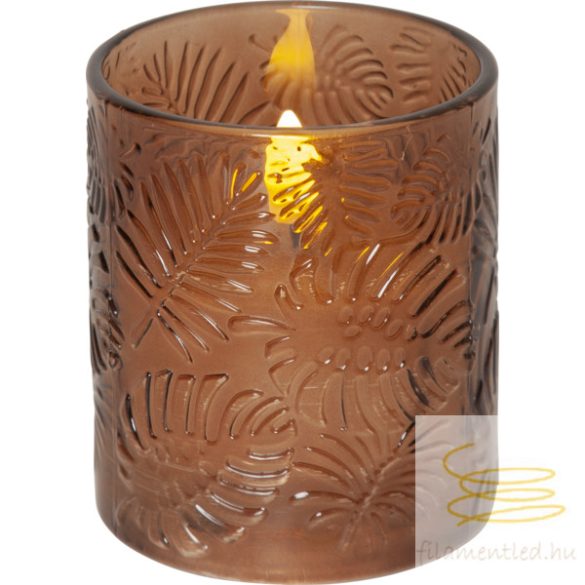 Startrading LED Pillar Candle Flamme Leaf 061-73