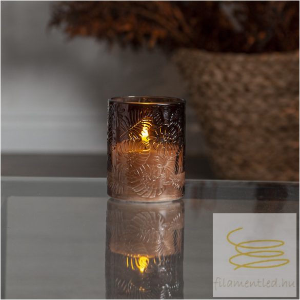 Startrading LED Pillar Candle Flamme Leaf 061-74