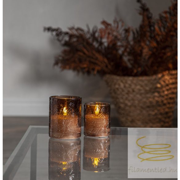 Startrading LED Pillar Candle Flamme Leaf 061-74