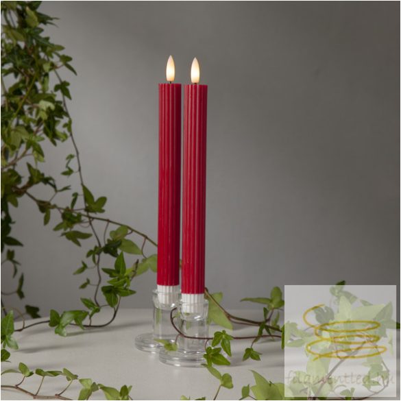 Startrading LED Dinner Candle 2 pack Flamme Stripe 061-75