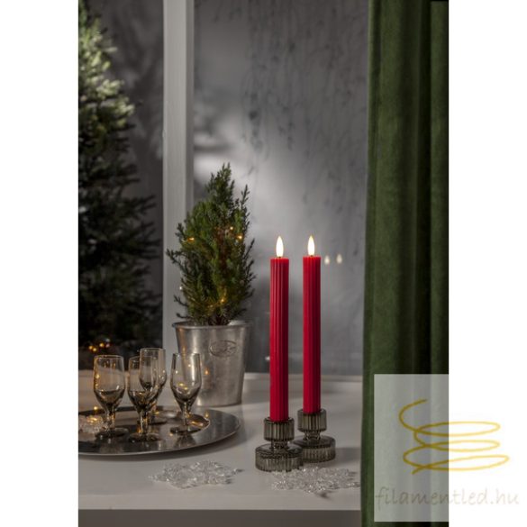 Startrading LED Dinner Candle 2 pack Flamme Stripe 061-75