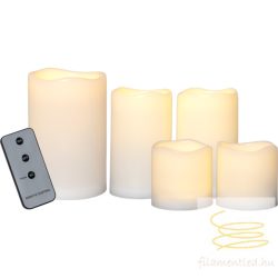 Startrading LED Pillar Candle Paul set of 5 062-69