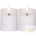 Startrading LED Pillar Candle 2 pack Flamme Rustic 063-36-1