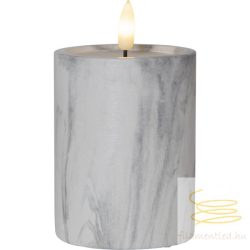LED Pillar Candle Flamme Marble 064-17