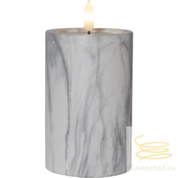 LED Pillar Candle Flamme Marble 064-18