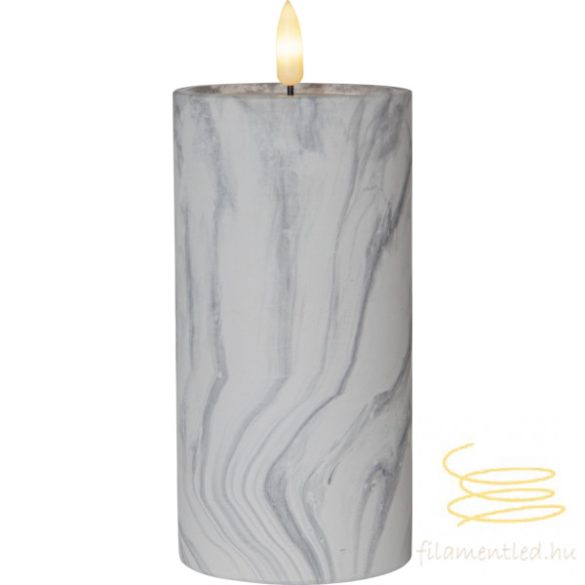 LED Pillar Candle Flamme Marble 064-19