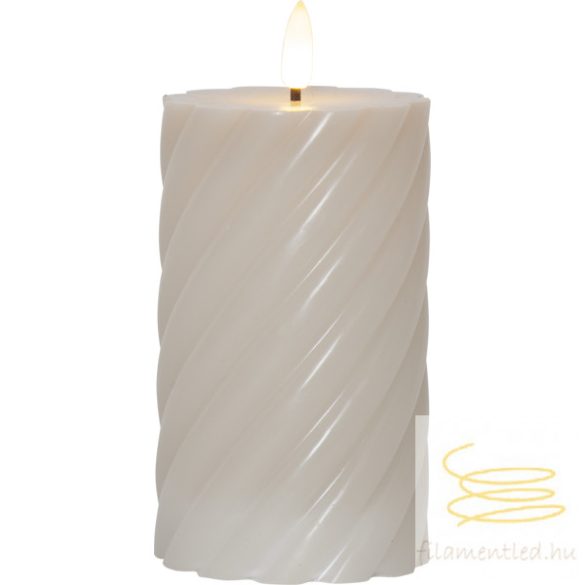 LED Pillar Candle Flamme Swirl 064-25