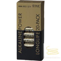 Startrading Battery 20 pack AAA 1,5V Power Alkaline 064-7220