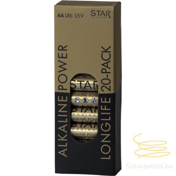Startrading Battery 20 pack AA 1,5V Power Alkaline 064-7320