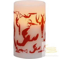 LED Pillar Candle Crayfish Party 066-65