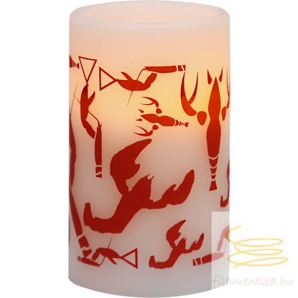 LED Pillar Candle Crayfish Party 066-65