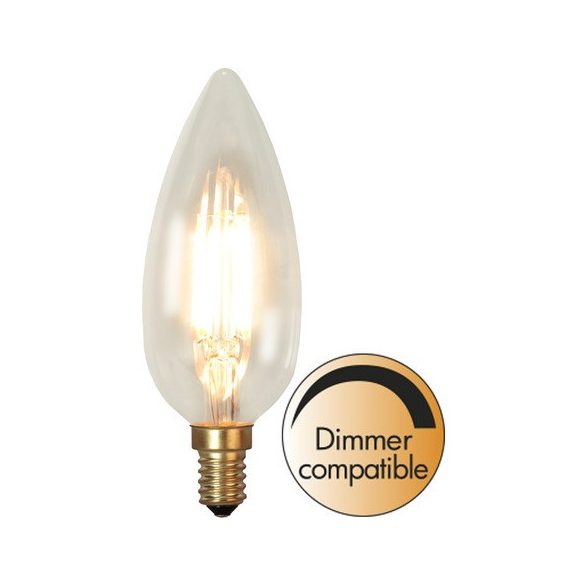 Startrading LED Filament Dimmerable Soft Glow Candle Clear E14 3W 2200K ST338-81-1