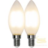 Startrading LED FILAMENT Candle Frosted E14 2,5W 2700K DOUBLE PACK ST339-01
