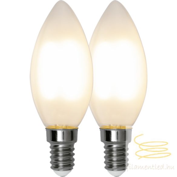 Startrading LED FILAMENT Candle Frosted E14 2,5W 2700K DOUBLE PACK ST339-01