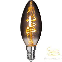   STARTRADING LED FILAMENT CANDLE C35 GRACE SMOKY CLEAR E14 3W 1800K ST350-60