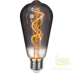   STARTRADING LED FILAMENT ST64 GRACE SMOKY CLEAR E27 3W 1800K ST350-63