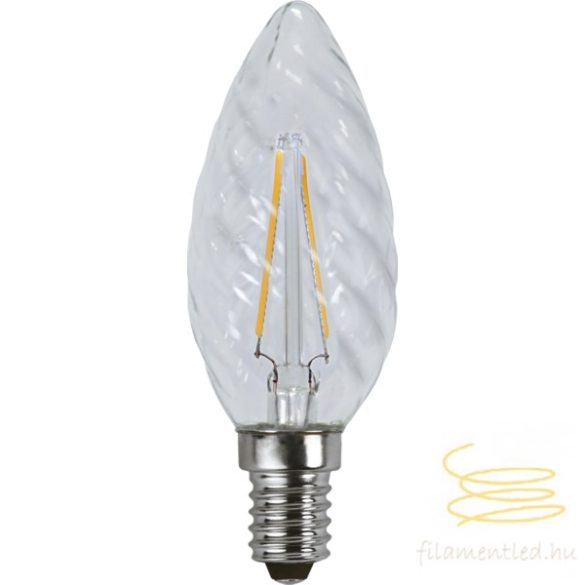 Startrading LED FILAMENT  CANDLE CLEAR, TWIST E14 2W 2700K ST351-02