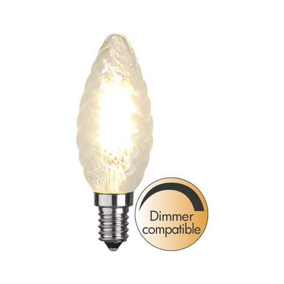 Startrading LED Filament Dimmerable Twisted Candle Clear E14 4,2W 2700K ST351-04-1
