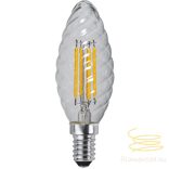 Startrading LED Filament Dimmerable Twisted Candle Clear E14 3W 2700K ST351-06