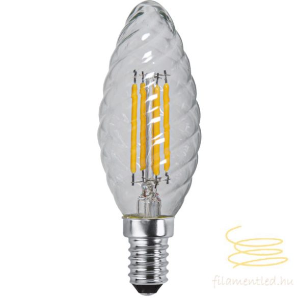 Startrading LED Filament Dimmerable Twisted Candle Clear E14 3W 2700K ST351-06