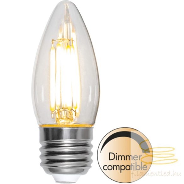 Startrading LED Filament Dimmerable Candle Clear E27 4,2W 2700K ST351-32