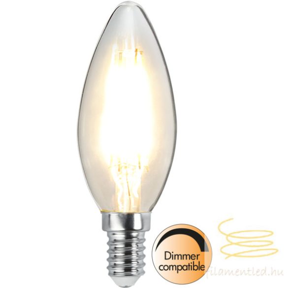 Startrading LED Filament Dimmerable Candle Clear E14 2,5W 2700K ST351-36