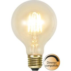   LED Filament Dimmerable Soft Glow G80 Clear E27 1,6W 2100K ST352-50-1