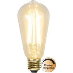   LED Filament Dimmerable Soft Glow ST64 Clear E27 3,6W 2100K ST352-72-1