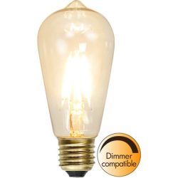   Startrading LED Filament Dimmerable Soft Glow ST58 Clear E27 1,6W 2100K ST352-74-1