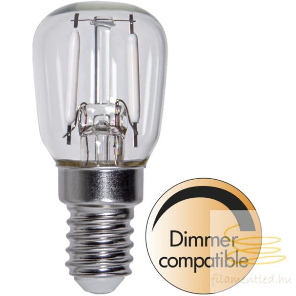 Startrading LED White Filament Dimmerable T-lamp Clear E14 1,6W 2700K ST352-78