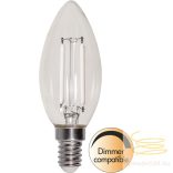 Startrading LED White Filament Dimmerable Candle Clear E14 2,5W 2700K ST352-79