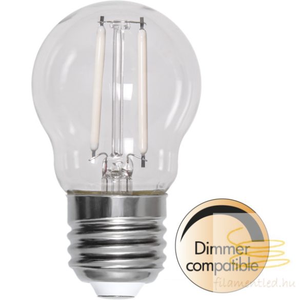 Startrading LED White Filament Dimmerable P45 Clear E27 2,5W 2700K ST352-82