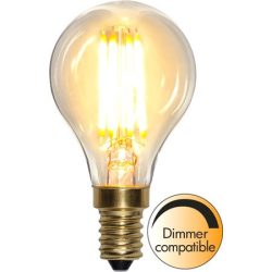   LED Filament Dimmerable Soft Glow Ping Pong Clear E14 4W 2100K ST353-15-1