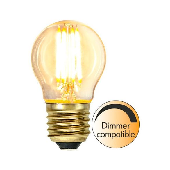 LED Filament Dimmerable Soft Glow Ping Pong Clear E27 4W 2100K ST353-16-1