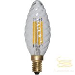 Startrading LED Filament Dimmerable Soft Glow Twisted Candle Clear E14 3W 2100K ST353-29